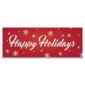 Signmission Happy Holidays Banner Concession Stand Food Truck Single Sided B-96-30085